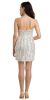 Strapless Short Geometric Sequins Pattern Party Prom Dress back